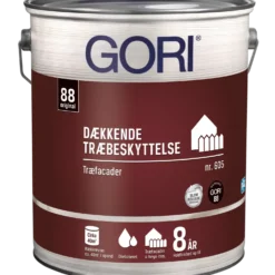 GORI 605 dækkende træbeskyttelse svenskrød 5 L