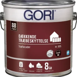 GORI 88 dækkende træbeskyttelse træbeskyttelse renhvid 2,5 L