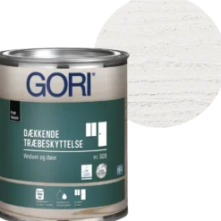 GORI 608 dækkende vinduesmaling RAL 9010 hvid 0,75 L
