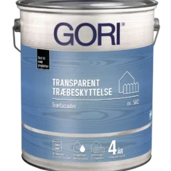 Gori 502 transparent træbeskyttelse grøn umbra 5 L