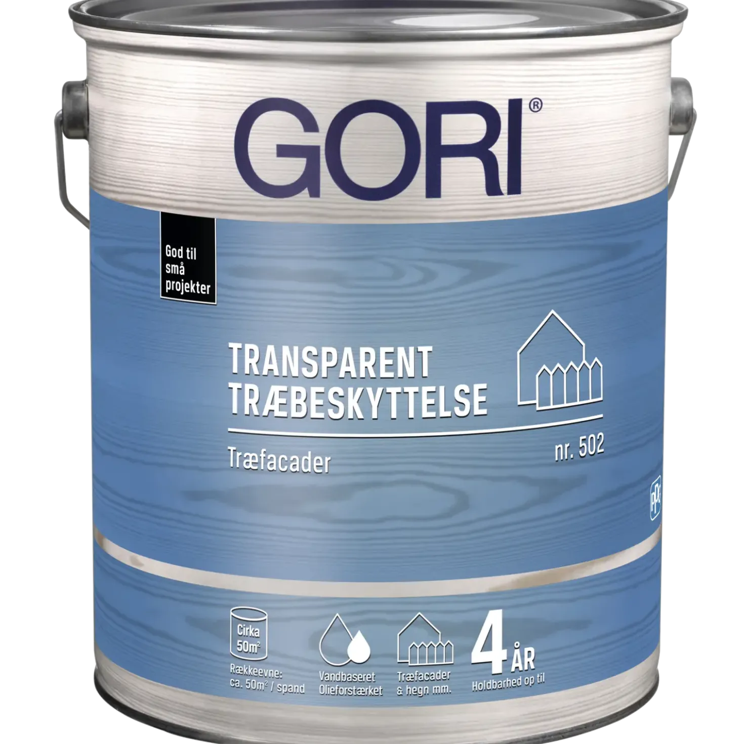 Gori 502 transparent træbeskyttelse grøn umbra 5 L