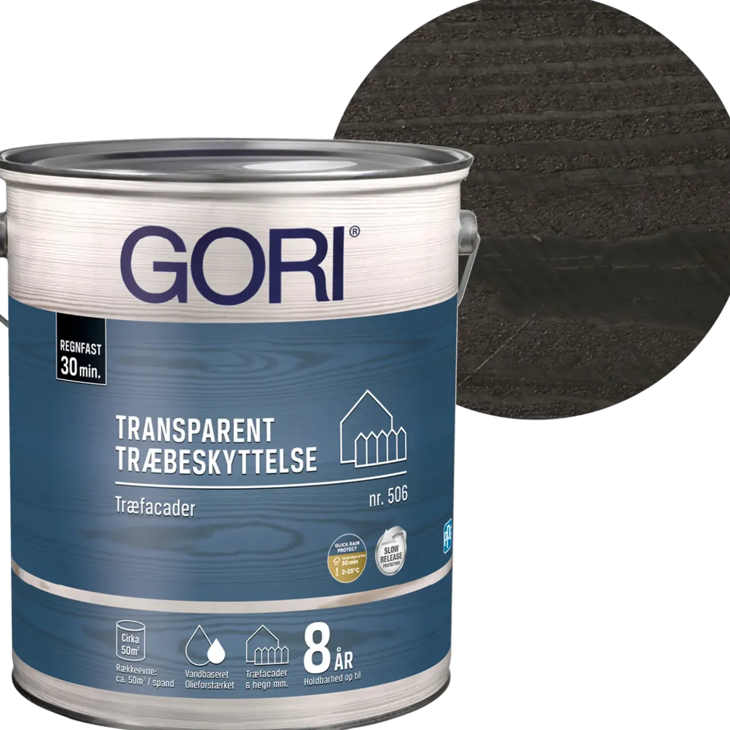 GORI 506 transparent træbeskyttelse ibenholt 5 L