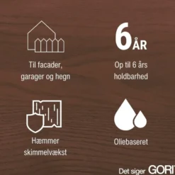 GORI 505 transparent træbeskyttelse transparent base 40 0,75 L