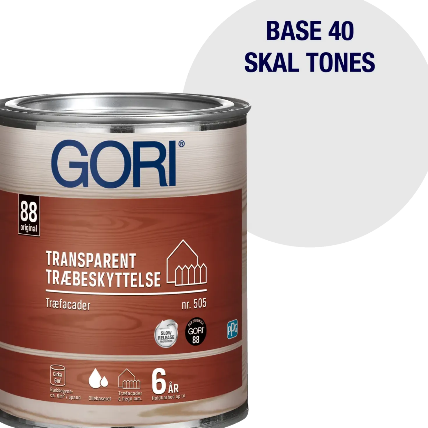 GORI 505 transparent træbeskyttelse transparent base 40 0,75 L