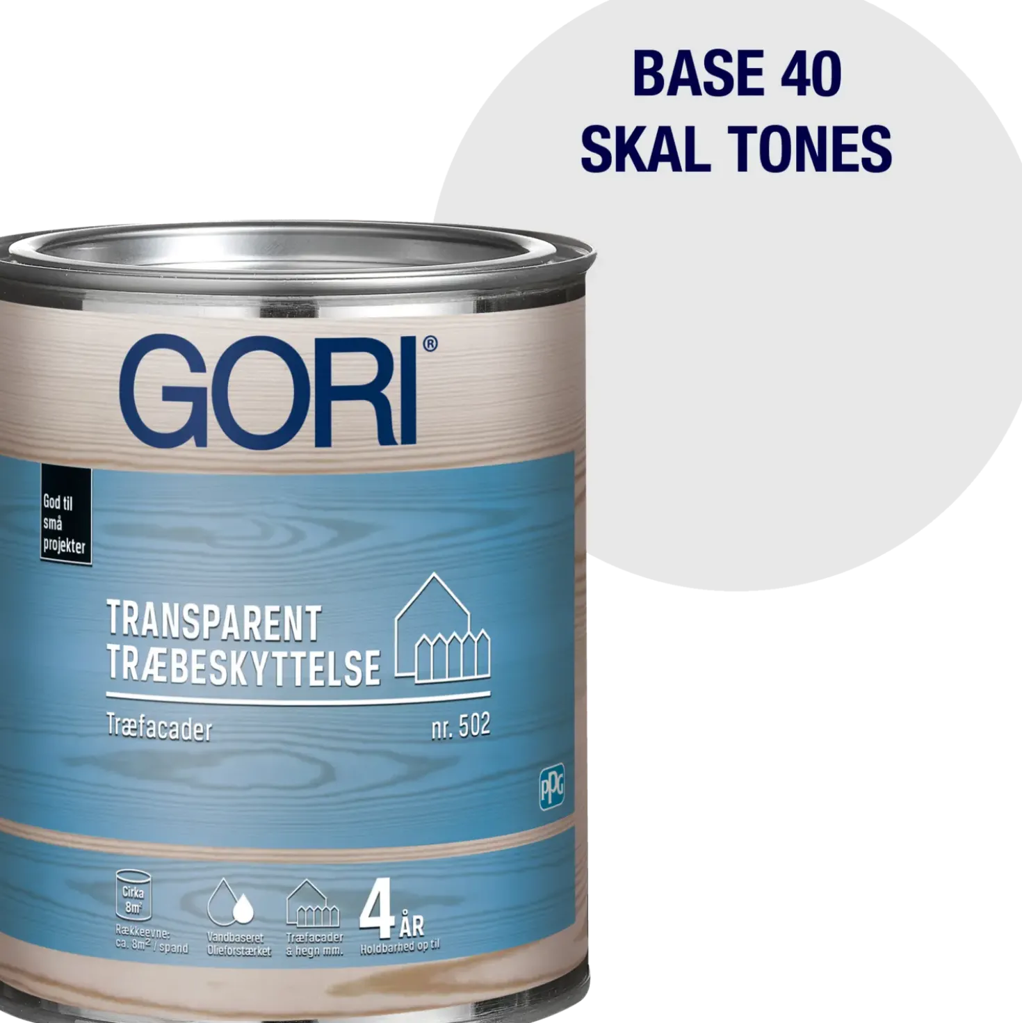 GORI 502 transparent træbeskyttelse transparent base 40 0,75 L