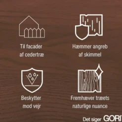 GORI 111 transparent træolie cedertræ 5 L