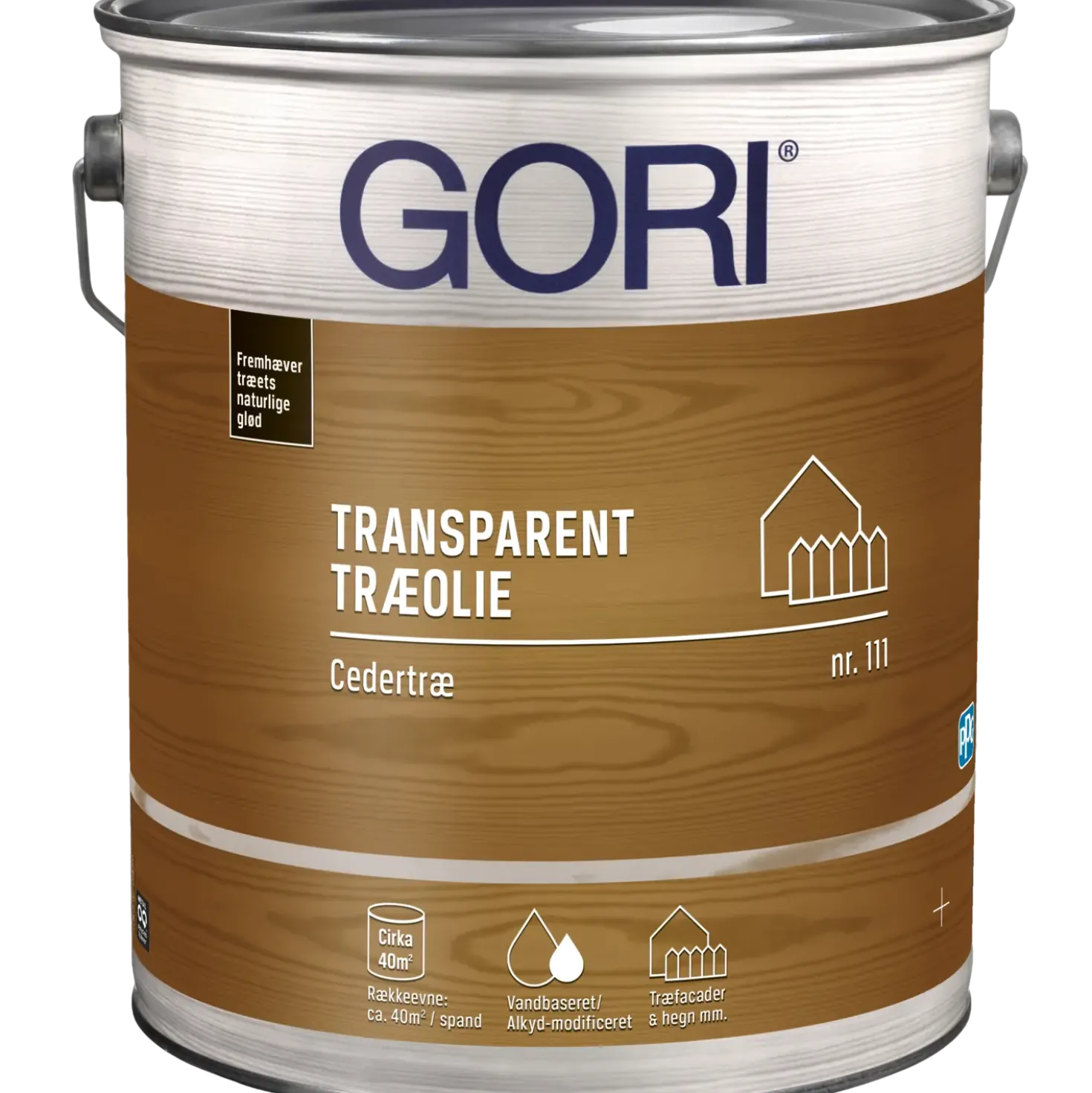 GORI 111 transparent træolie cedertræ 5 L