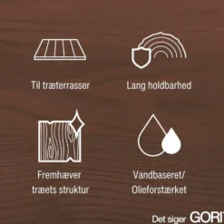 Gori 306 transparent træolie træterrasse mørk pine 5 L