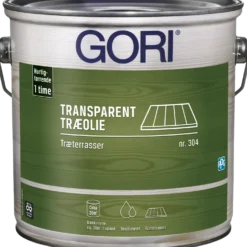 GORI 304 transparent træolie træterrasse farveløs 2,5 L