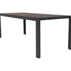 Guldborg havebord nonwood sort 6 pers.