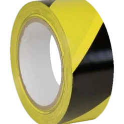 Gulvmarkeringstape 50 mm x 33 m gul/sort