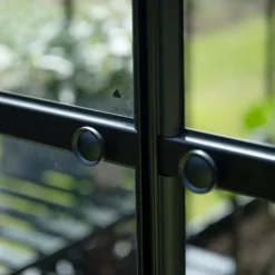 Halls ICON 8 8,1 m² sort m/3 mm hærdet glas og fundament