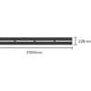 Halls integreret foldbar lamelhylde sort QUBE 8 6,3 m²