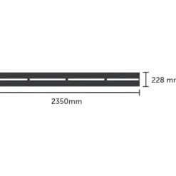 Halls integreret foldbar lamelhylde sort QUBE 8 6,3 m²