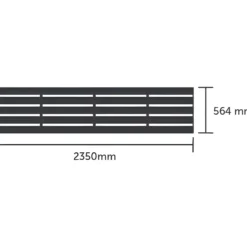 Halls integreret foldbar lamelbord t/ICON 6 4,9 m²