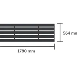 Halls integreret foldbar lamelbord t/ICON 6 3,7 m²