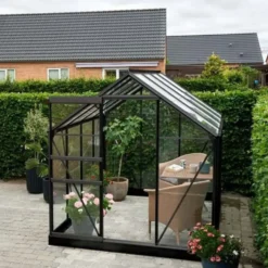 Halls Popular 86 drivhus med hærdet glas 5,0 m²