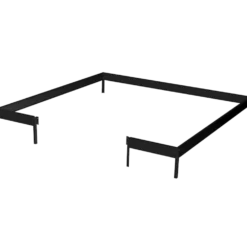 Halls Qube Square stålfundament sort