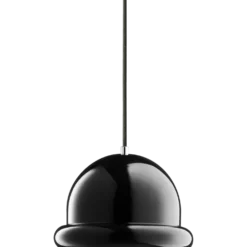 Hattrick "bowler"pendel sort Ø23 cm E27
