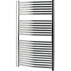 Håndklædetørrer i buet design 600x1200 mm krom