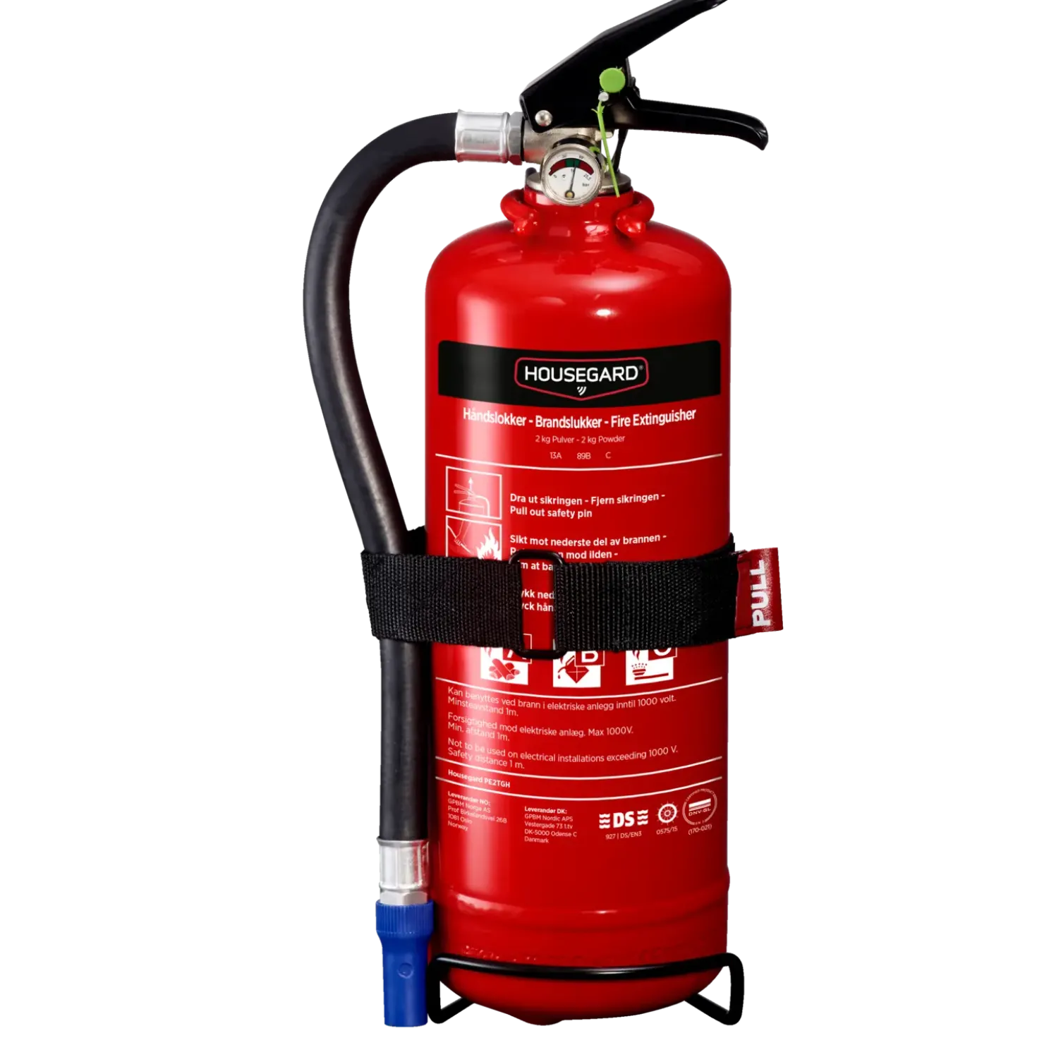 Housegard brandslukker pulver 2 kg 13A 89B ABC