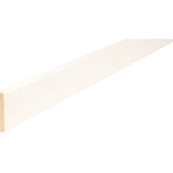 HT 53H forkantliste 2 runde kanter hvid 9x55x3000 mm