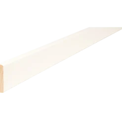 HT 52H fyr forkantliste hvid 2 runde kanter 9x43x4450 mm