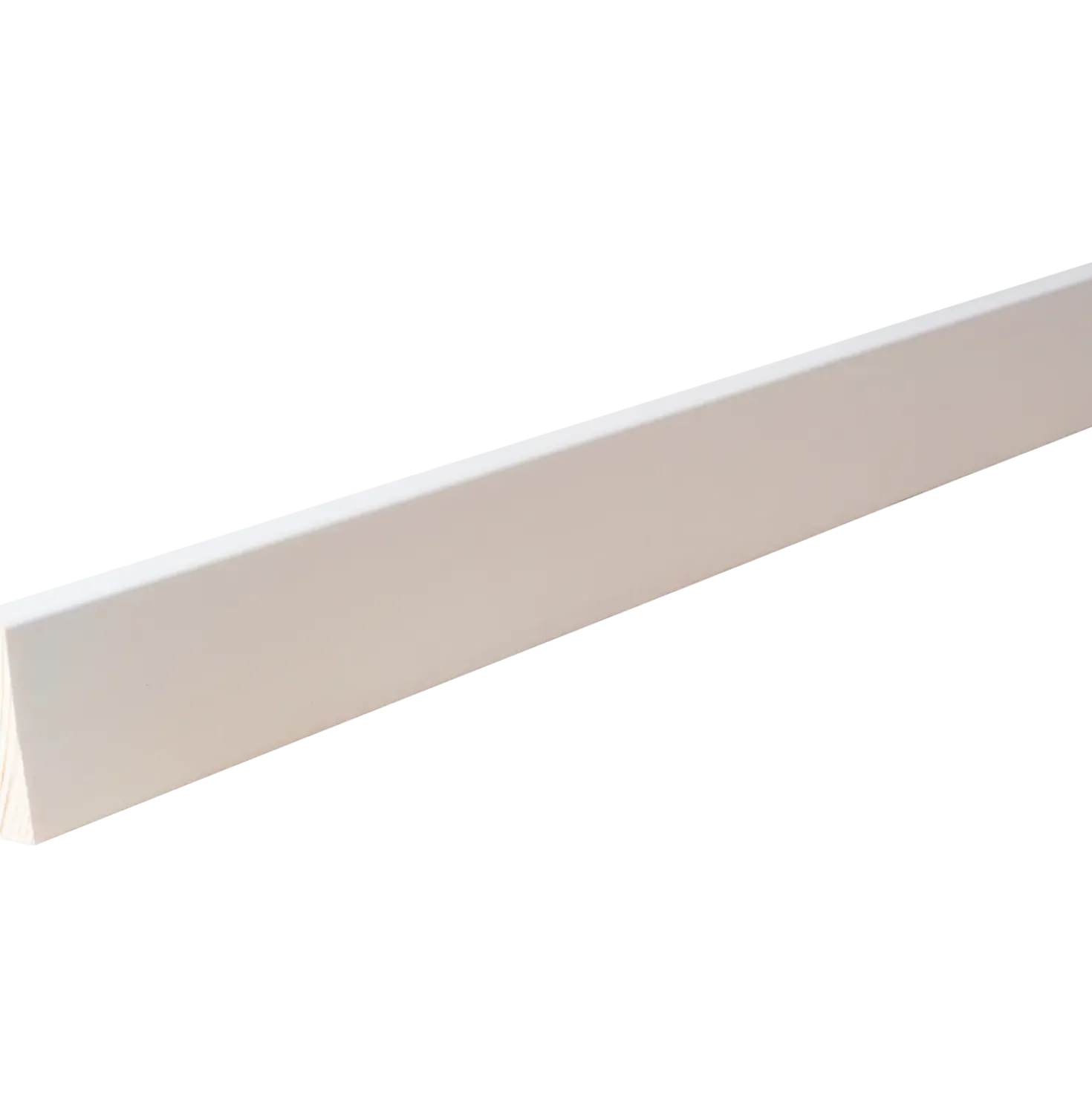 HT 39H fyr forkantliste 1 rund kant hvid 9x43x3000 mm