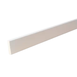 HT 38H fyr forkantliste 1 rund kant hvid 9x33x4450 mm