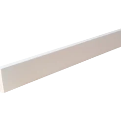 HT 38H fyr forkantliste 1 rund kant hvid 9x33x3000 mm