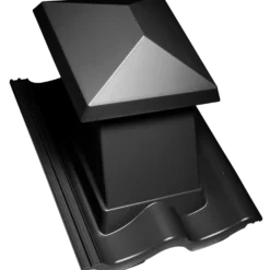 Ibf Dobbelt-S Udluftningshætte, 420X332 Mm, Sort.