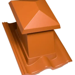 Ibf Dobbelt-S Udluftningshætte, 420X332 Mm, Teglrød.