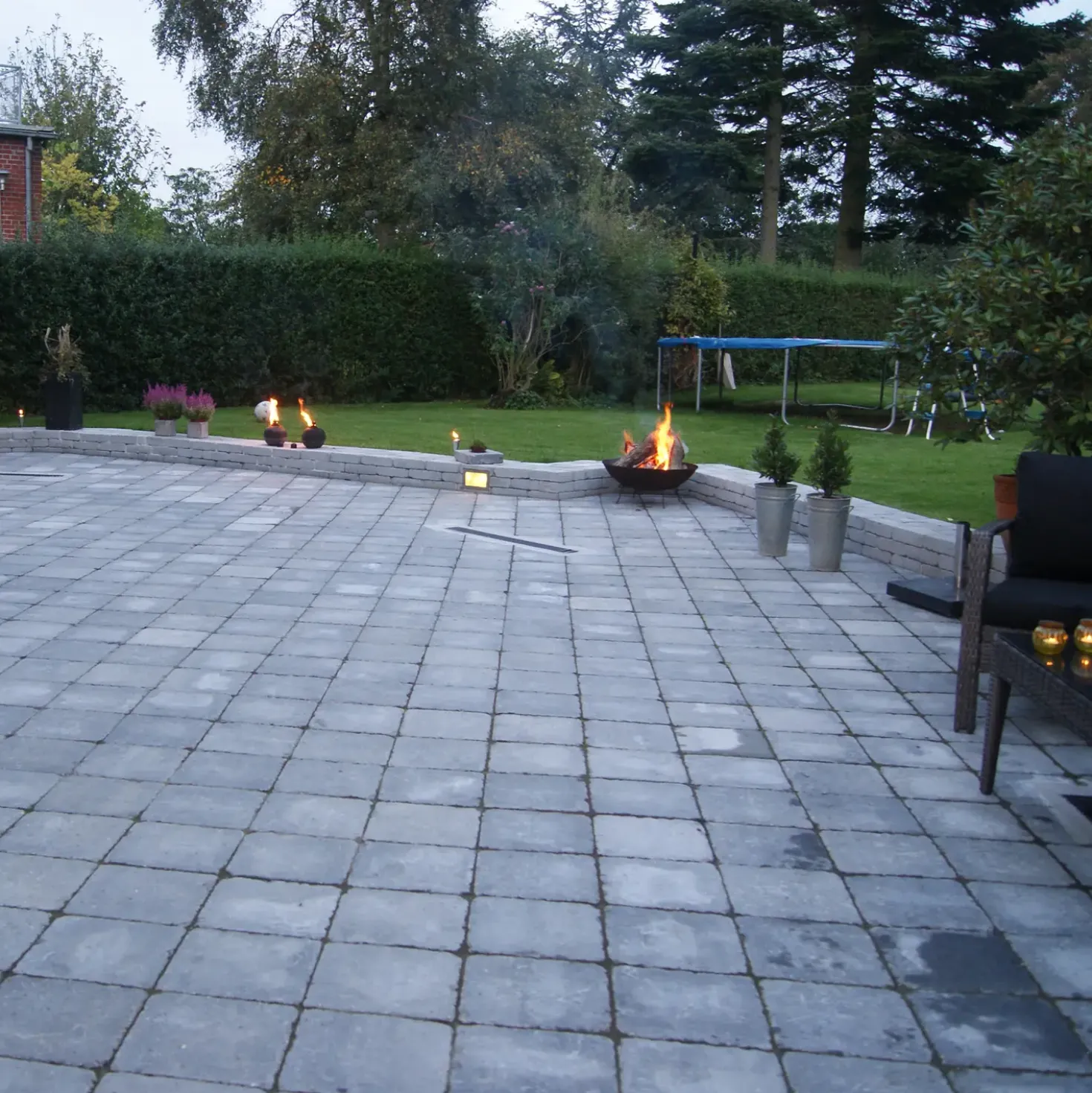IBF Holmegaardsten®, Kvadratsten, 28x28x7 cm, antracit