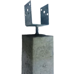 IBF stolpebæringer 4" gaffel 12x15x80 cm grå