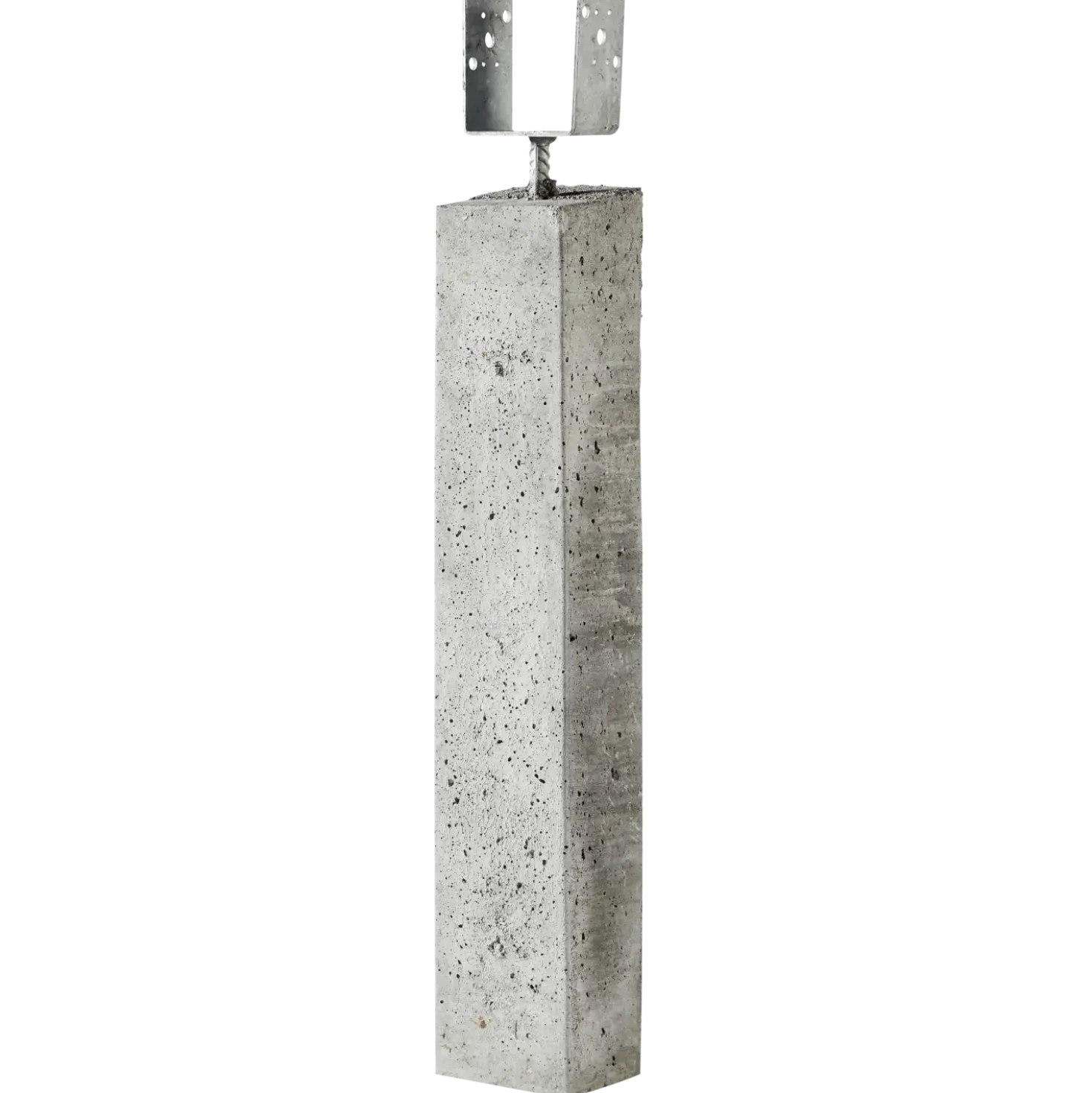 IBF stolpebæringer 4" gaffel 12x15x80 cm grå