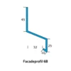 Icopal 6B alu-facadeprofil 1 m