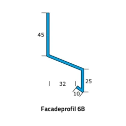 Icopal 6B alu-facadeprofil 1 m