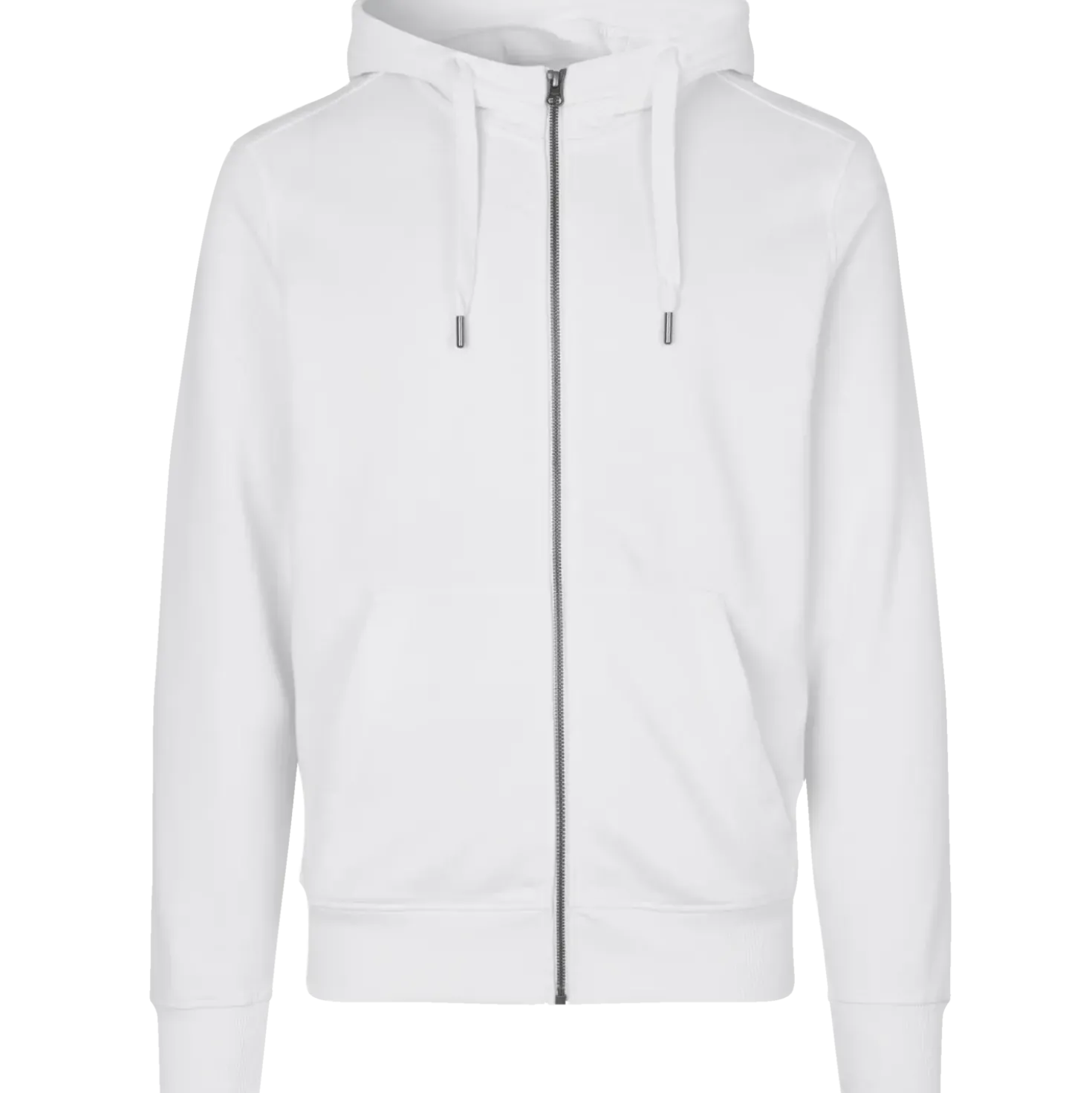 ID Core herre hoodie med lynlås hvid str. XL