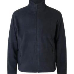 ID herre mikrofleece cardigan navy str. 2XL