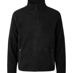 ID herre mikrofleece cardigan sort str. L