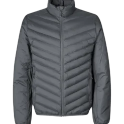 ID 0896 herre padded jakke stretch silver grey str. S
