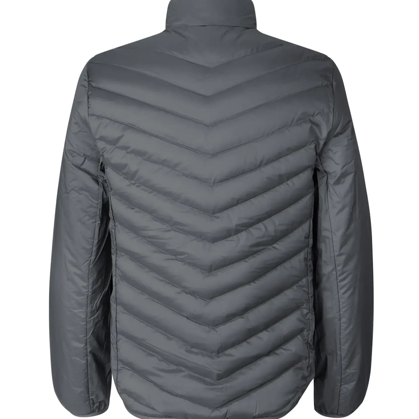 ID 0896 herre padded jakke stretch silver grey str. S