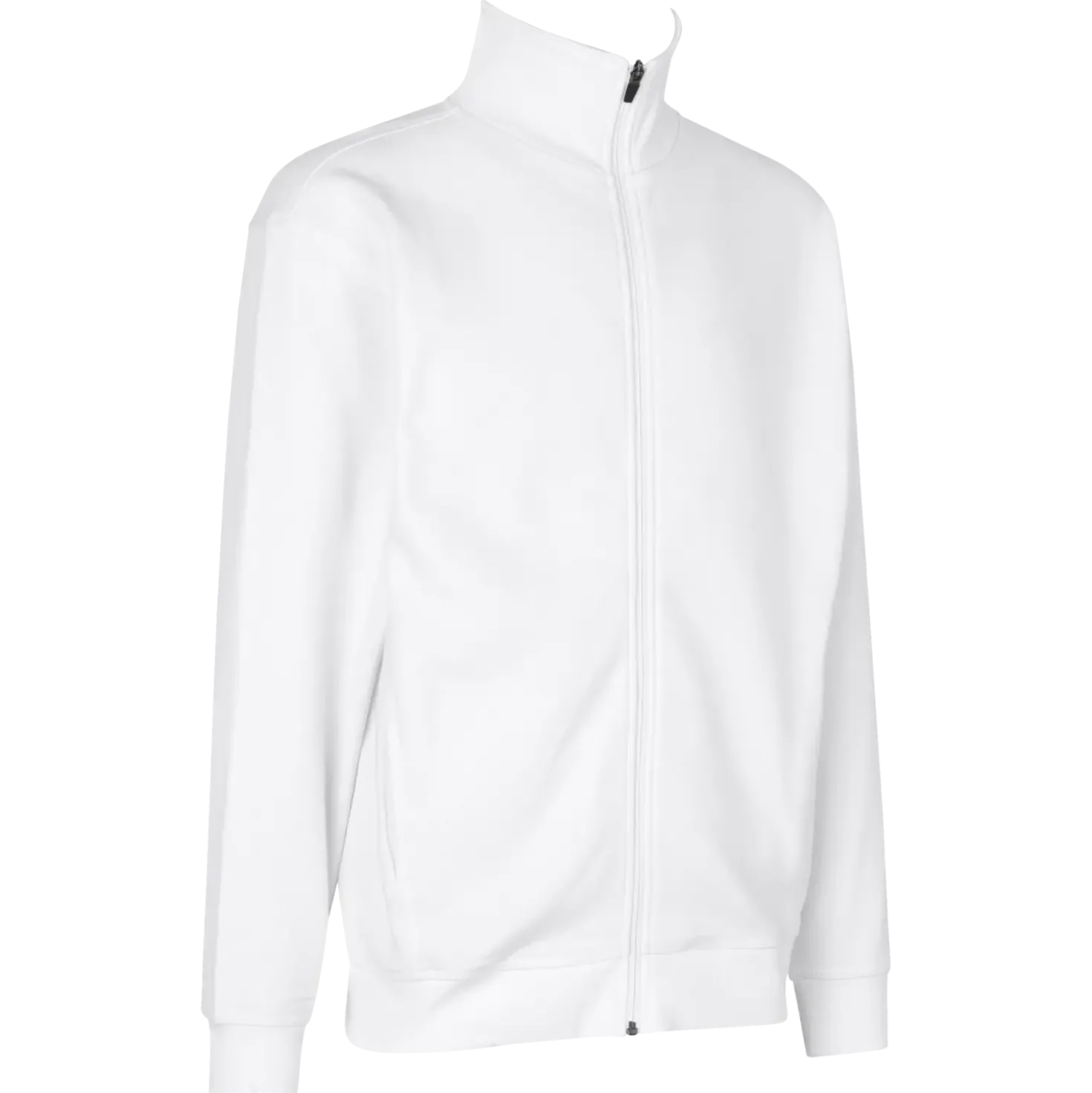 ID herre sweat cardigan hvid str. 2XL