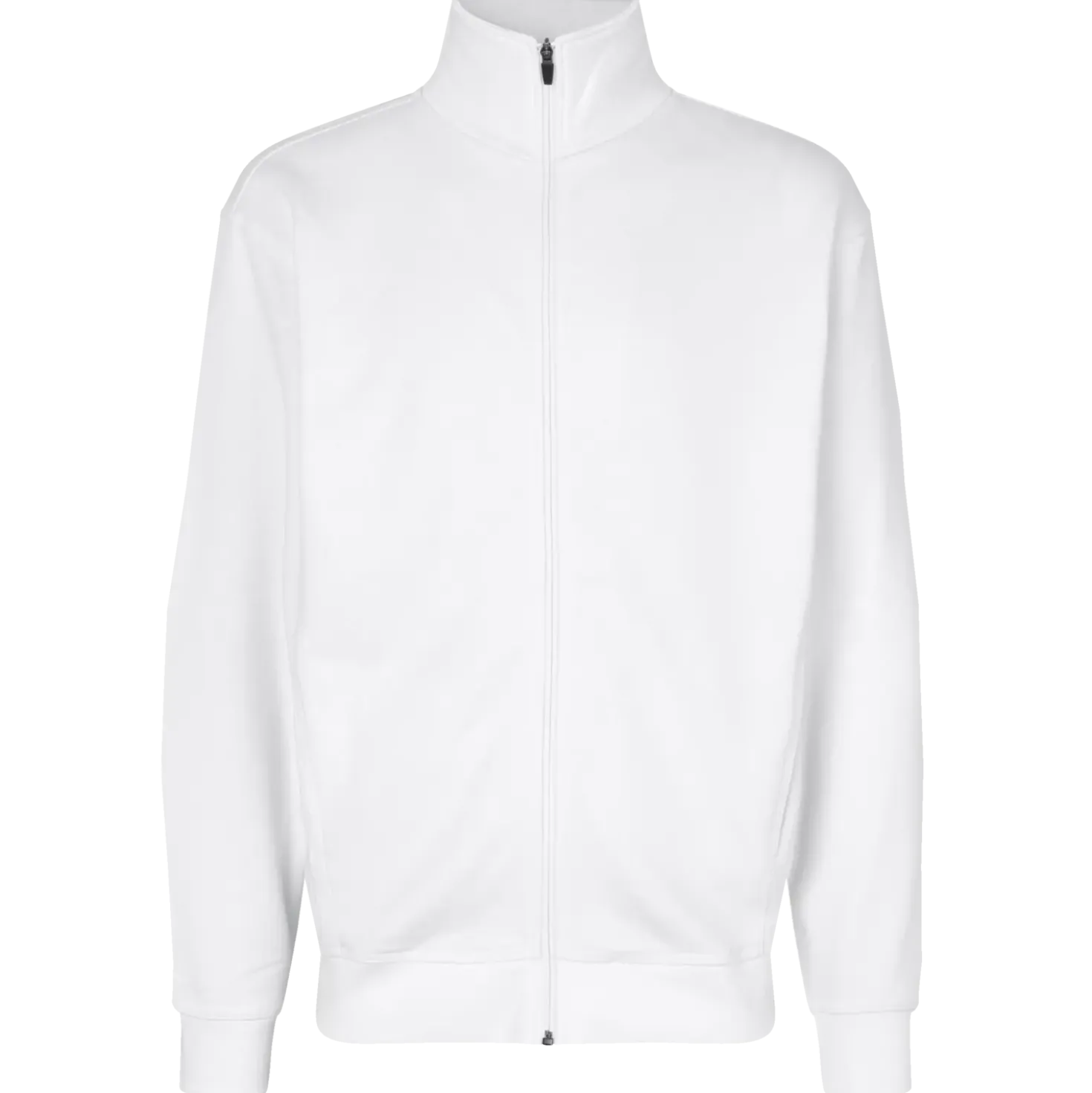 ID herre sweat cardigan hvid str. 2XL