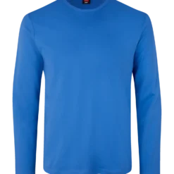 ID Interlock herre langærmet t-shirt azur str. L