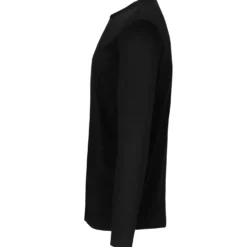 ID Interlock herre langærmet t-shirt sort str. XL