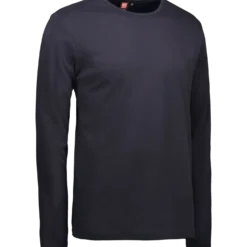 ID Interlock herre langærmet t-shirt navy str. L