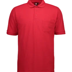 ID klassisk herre poloshirt rød str. XL
