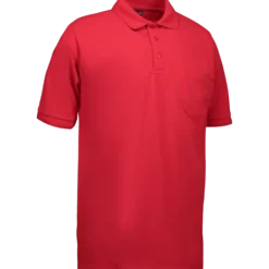 ID klassisk herre poloshirt rød str. XL