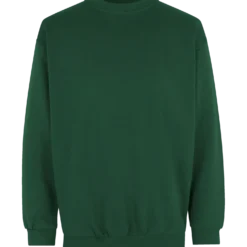 ID klassisk herre sweatshirt flaskegrøn str. M